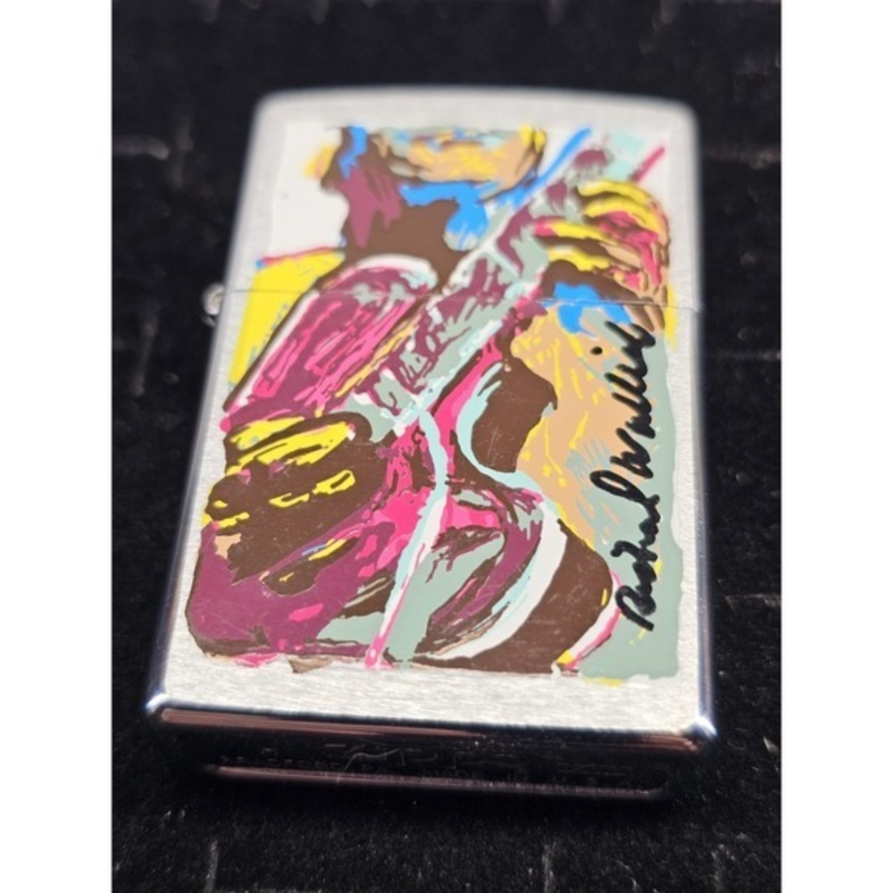 Rare Zippo Lighter Limited Edition Richard Wallich Guitar Zippo oil lighter 1998
